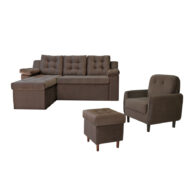 Sofa-Ravena+poltrona+puff-marron-oscuro-abba-muebles