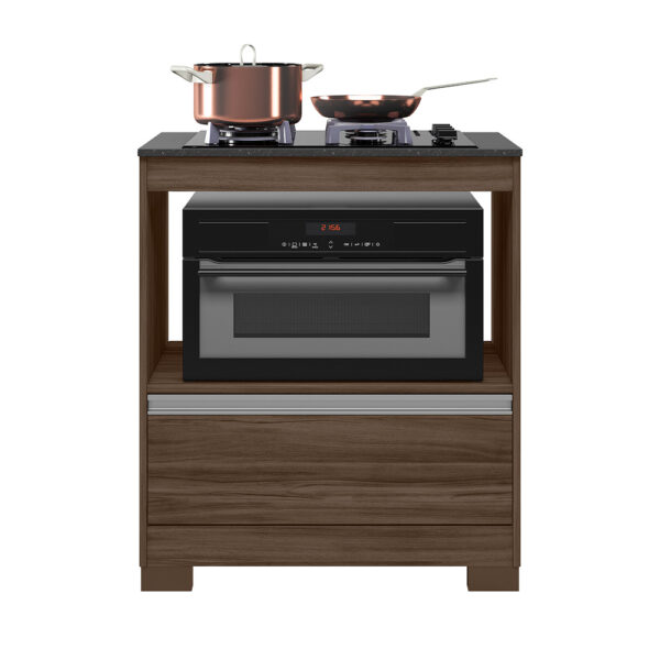 Balcon Cooktop NT3120 Nogal Trend Frontal Abba Muebles