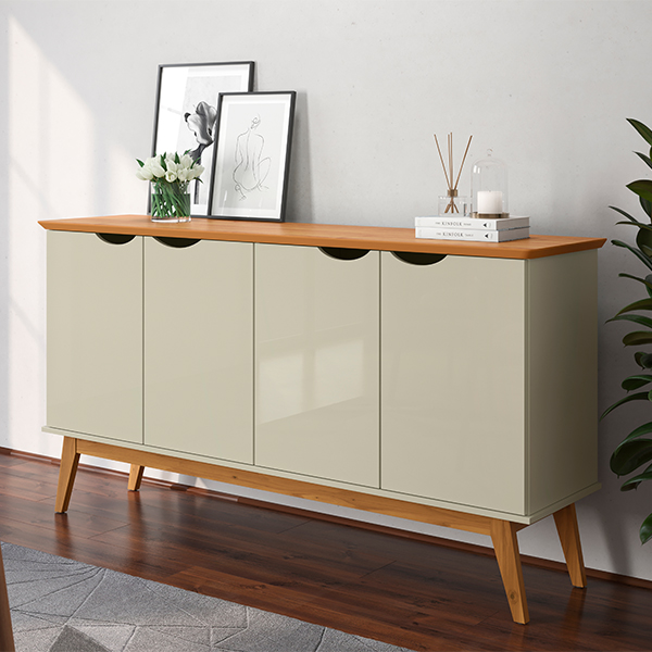 Buffet-1600-4-Puertas-Prism-Off-White-Cinamomo-Ambiente-Abba-Muebles