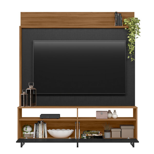 Home-Theater-NT1300-Freijo-Trend-Negro-Frontal-abierto-Abba-Muebles