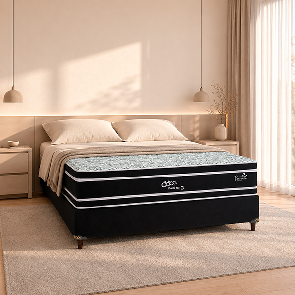 SOMIER-RECREARE-DOBLE-FAZ-160-BA+CO-ABBA-NEGRO-AMBIENTE-ABBA-MUEBLES
