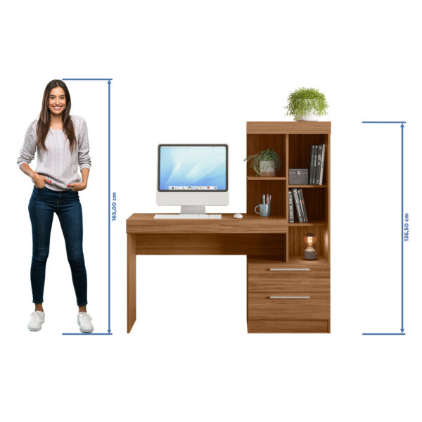 MESA OFFICE NT2010 NOTAVEL FREIJO TREND MEDIDAS FRONTAL ABBA MUEBLES