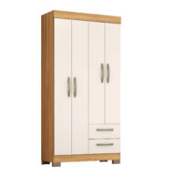 ROPERO 4 PUERTAS 2 CAJONES NT6010 FREIJO TREND OFF WHITE ABBA MUEBLES