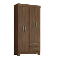 ROPERO 4 PUERTAS 2 CAJONES NT6010 NOGAL TREND ABBA MUEBLES