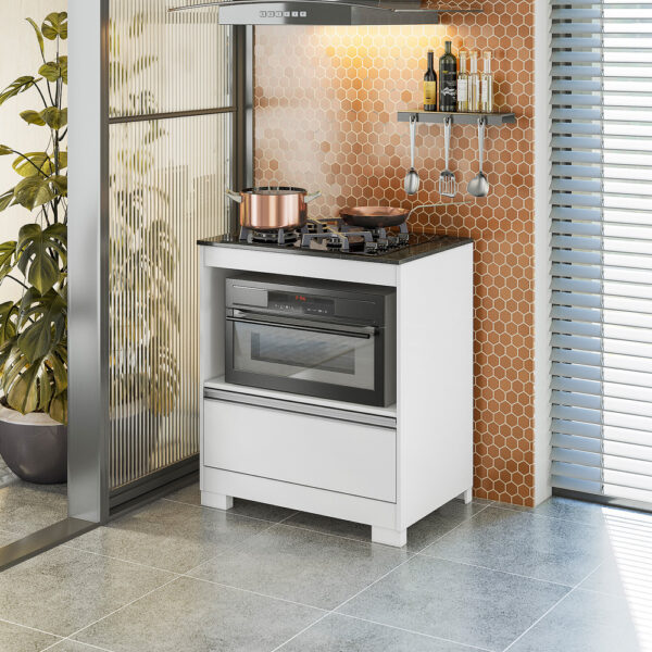 Balcon Cooktop NT3110 Blanco Ambiente Abba Muebles