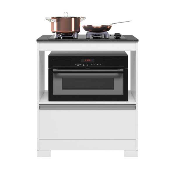 Balcon Cooktop NT3110 Blanco Frontal Abba Muebles