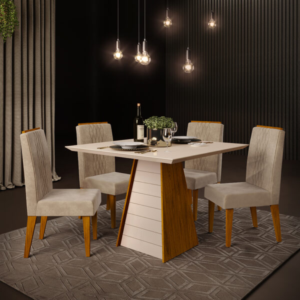 Conjunto-Comedor-Fler-4-Sillas-Lia-Freijo-Off-White-Silla-Freijo-Veludo-Kraft-Ambiente-Abba-Muebles