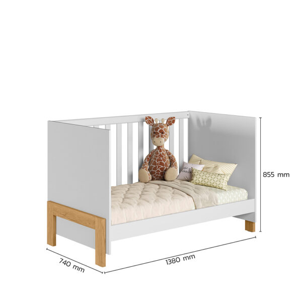 Cuna MIni Cama 4300 Fantasia Blanco Mini Cama Medidas Abba Muebles