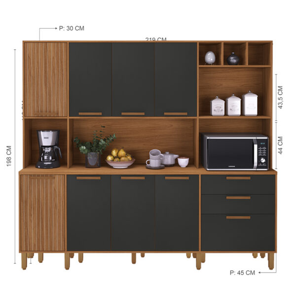 KIT-COCINA-2190-9-PUERTAS-2-CAJONES-PORTO--FREIJO-PLOMO-MEDIDAS-ABBA-MUEBLES