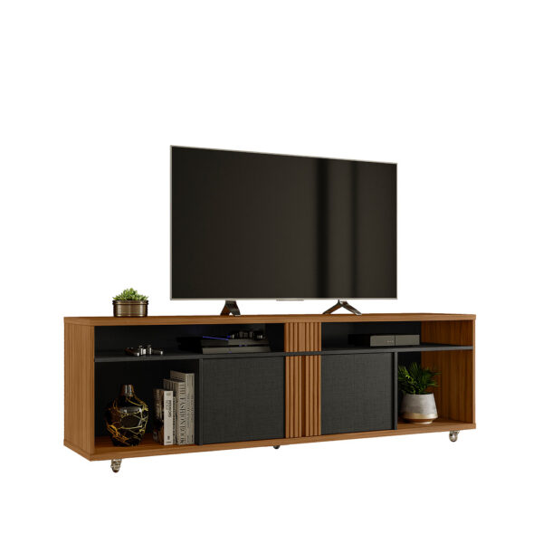 RACK 1800 NT1290 FREIJO TREND NEGRO INFINITO ABBA MUEBLES