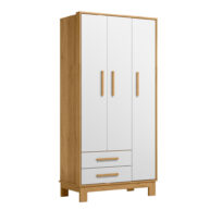 Ropero 3P 2C Slim 4340 Blanco Freijo Abba Muebles