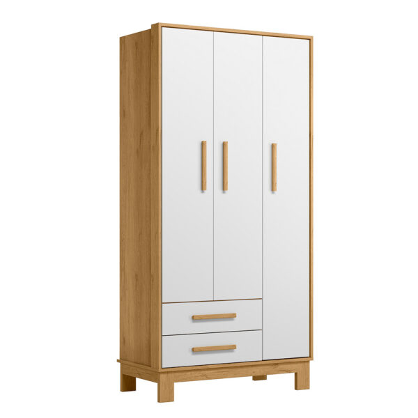 Ropero 3P 2C Slim 4340 Blanco Freijo Abba Muebles