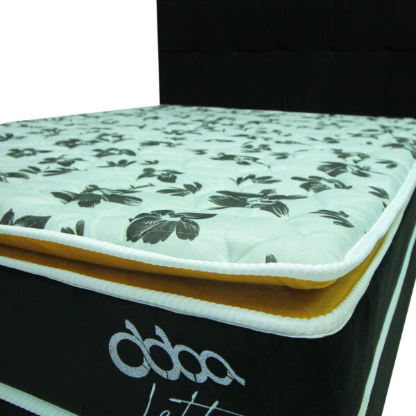 Somier-Abba-Letto-Negro-Liso-Detalle-Abba-Muebles