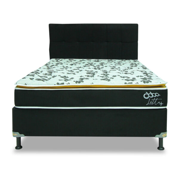 Somier-Abba-Letto-Negro-Liso-Frontal-Abba-Muebles