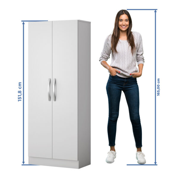 MULTIUSO 2P 56.96 BLANCO DIMENSIONES 2 ABBA MUEBLES