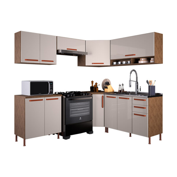 Kit-Cocina-7-Piezas-Gold-Noce-Off-White-Abba-Muebles