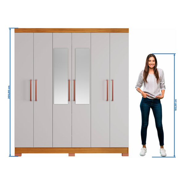 Ropero NT5190 Freijo Trend Off white Medidas Frontal Abba Muebles