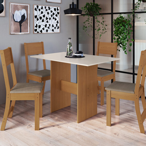 Conjunto-Comedor-1080-Karla-Freijo-Off-White-Tela-Cacao-Ambiente-Abba-Muebles
