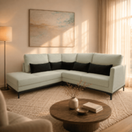 SOFA PORTO BELO TRES LUGARES + CHAISE ABBA 592 AMBIENTE WEB ABBA MUEBLES
