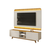 BANCADA E PAINEL NADINE CEDRO BALI - FI-ABBA MUEBLES