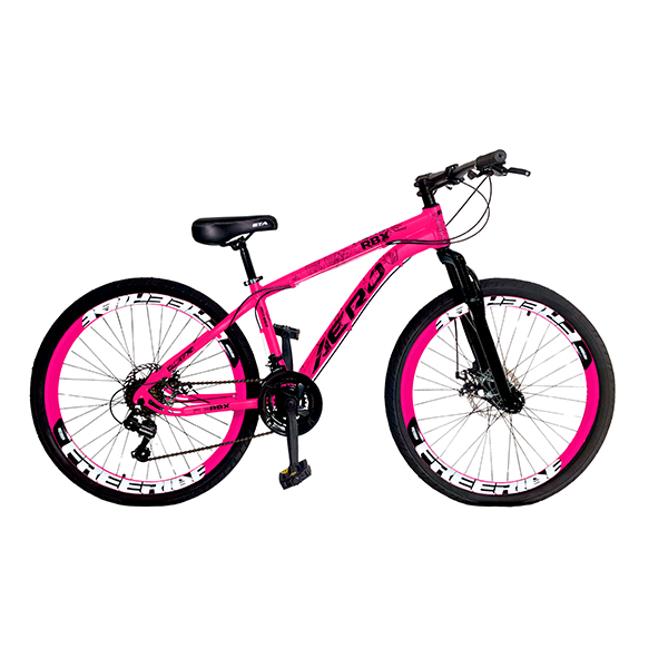 BICICLETA-ARO-16-RBX-ROSA-NEON-ABBA-MUEBLES BICICLETA-ARO-16-RBX-ROSA-NEON-ABBA-MUEBLES