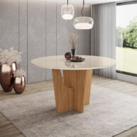 COMEDOR-REDONDO-1400-VERTICE-CON-VIDRIO-ISOMETRICO-AMBIENTADO-NATURE-ABBA-MUEBLES