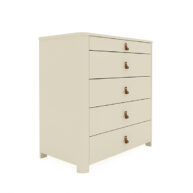 COMODA 5 CAJONES ISLA INNOVA OFF WHITE ISOMETRICA ABBA MUEBLES_