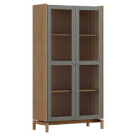 CRISTALERA-BARCELONA-180-2157VZ-OAK-FERROLACK-ISOMETRICA-ABBA-MUEBLES