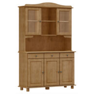 CRISTALERA FIAMBRERA 5 PUERTAS 3 CAJONES 8925FN FREIJO ISOMETRICA ABBA MUEBLES