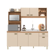 KIT COCINA 1820 6 PUERTAS 1 CAJON SEVILHA CASTANI OFF WHITE FRONTAL ABBA MUEBLES