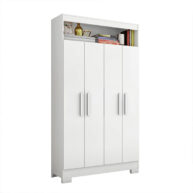 MULTIUSO-ORGANIZADOR-4-PUERTAS-NT4040-BRANCO-NEW-ISOMETRICA-ABBA-MUEBLES