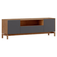 RACK-2-PUERTAS-BARCELONA-2154VZ-OAK-FERROLACK-ISOMETRICA-ABBA-MUEBLES