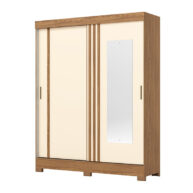 ROPERO-2-PUERTAS-CORREDIZAS-CON-ESPEJO-BE353-ISOMETRICA-OFF-WHITE-NATURE-ABBA-MUEBLES