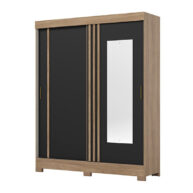 ROPERO-2-PUERTAS-CORREDIZAS-CON-ESPEJO-BE353-ISOMETRICO-PRETO-ABBA-MUEBLES