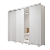 ROPERO-2-PUERTAS-CORREDIZAS-CON-ESPEJO-LUX-ROMANUS-2.4-BLANCO-ISOMETRICA-ABBA-MUEBLES