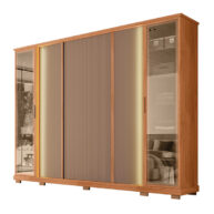 ROPERO-4-PUERTAS-CON-ESPEJO-TELA--2.7-AMBIENTADO-FREIJO-E-SUEDE-MR-ISOMETRICA-ABBA-MUEBLES