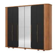 ROPERO-6-PUERTAS-CON-ESPEJO-PREMIUM-ISOMETRICA-NATURE-PRETO-HP-ABBA-MUEBLES