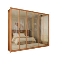 ROPERO-6-PUERTAS-VIDRIO-REFLECTA-REFLEX-2.7-FREIJO-ISOMETRICA-ABBA-MUEBLES