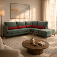 SOFA PORTO BELO TRES LUGARES + CHAISE INVERTIDO 801 404 AMBIENTE WEB ABBA MUEBLES