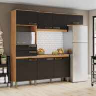 KIT-COCINA-2250--7-PUERTAS-2-CAJONES-B107-ISOMETRICO-AMBIENTADO-PRETO-HP-ABBA-MUEBLES