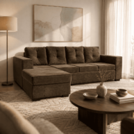 SOFA ONIX TRES LUGARES + CHAISE ABBA 897 AMBIENTE WEB ABBA MUEBLES