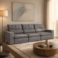 SOFA 25 AÑOS 3 LUGARES ABBA 593 AMBIENTE ABBA MUEBLES