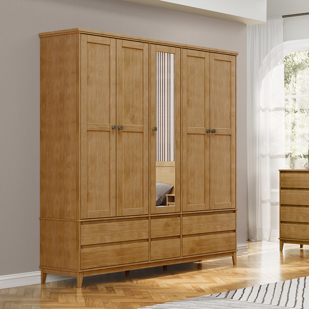 Ropero-5-Puertas-6-Cajones-2804-Freijo-Ambiente-Abba-Muebles