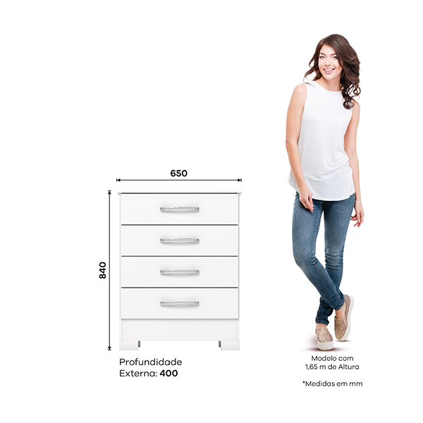 COMODA-B706-BLANCO-MEDIDAS-ABBA-MUEBLES COMODA-B706-BLANCO-MEDIDAS-ABBA-MUEBLES