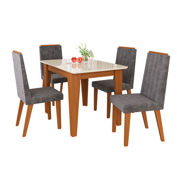 CONJUNTO-COMEDOR-1200-4-SILLAS-SUECIA-10117.1-FREIJO-OFF-WHITE-1-ABBA-MUEBLES CONJUNTO-COMEDOR-1200-4-SILLAS-SUECIA-10117.1-FREIJO-OFF-WHITE-1-ABBA-MUEBLES