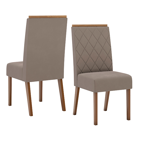 Conjunto-Comedor-Lins-6-Sillas-Nina-Off-White-Marron-Almendra-Silla-Abba-Muebles Conjunto-Comedor-Lins-6-Sillas-Nina-Off-White-Marron-Almendra-Silla-Abba-Muebles
