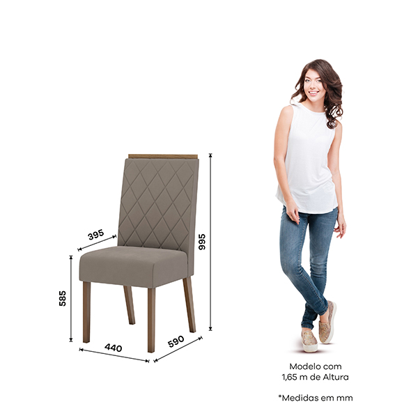 Conjunto-Comedor-Lins-6-Sillas-Nina-Off-White-Marron-Almendra-Silla-Medidas-Abba-Muebles Conjunto-Comedor-Lins-6-Sillas-Nina-Off-White-Marron-Almendra-Silla-Medidas-Abba-Muebles