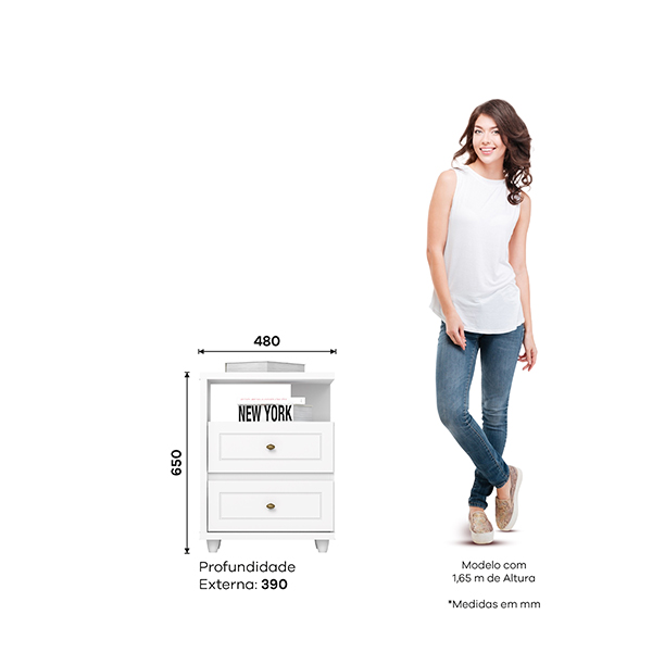 Mesa-de-Luz-Americana-D21-Blanco-Medidas-Abba-Muebles Mesa-de-Luz-Americana-D21-Blanco-Medidas-Abba-Muebles
