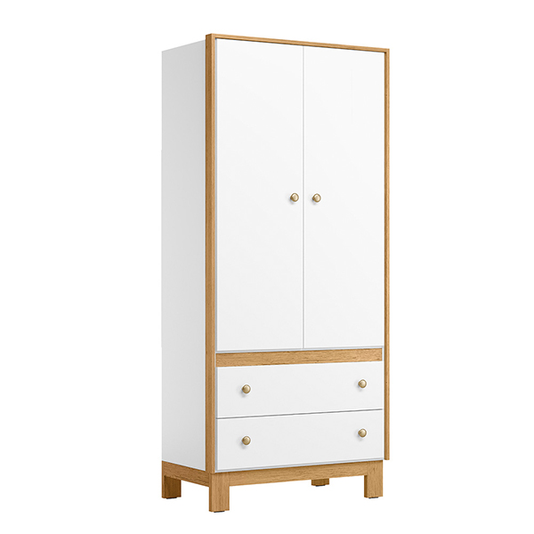 ROPERO-2-PUERTAS-2-CAJONES-FLORA-5055-INCLINADO-BLANCO-ABBA-MUEBLES ROPERO-2-PUERTAS-2-CAJONES-FLORA-5055-INCLINADO-BLANCO-ABBA-MUEBLES