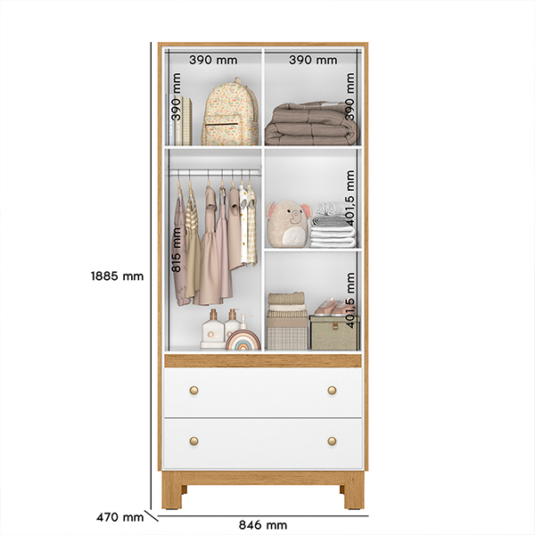 ROPERO-2-PUERTAS-2-CAJONES-FLORA-5055-MEDIDAS-BLANCO-ABBA-MUEBLES ROPERO-2-PUERTAS-2-CAJONES-FLORA-5055-MEDIDAS-BLANCO-ABBA-MUEBLES